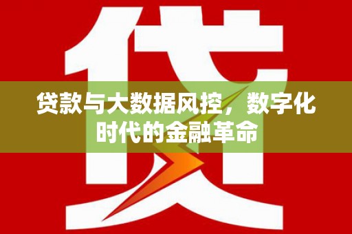通江贷款与大数据风控，数字化时代的金融革命