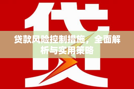 通江贷款风险控制措施，全面解析与实用策略