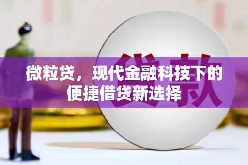 通江微粒贷，现代金融科技下的便捷借贷新选择