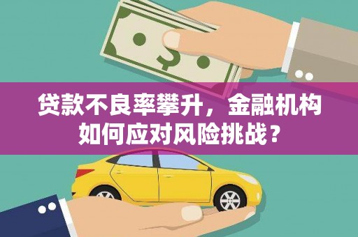 通江贷款不良率攀升，金融机构如何应对风险挑战？