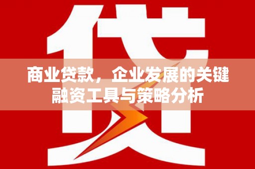 通江商业贷款，企业发展的关键融资工具与策略分析
