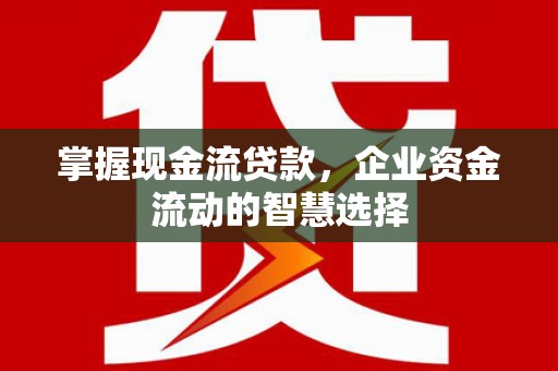 通江掌握现金流贷款，企业资金流动的智慧选择