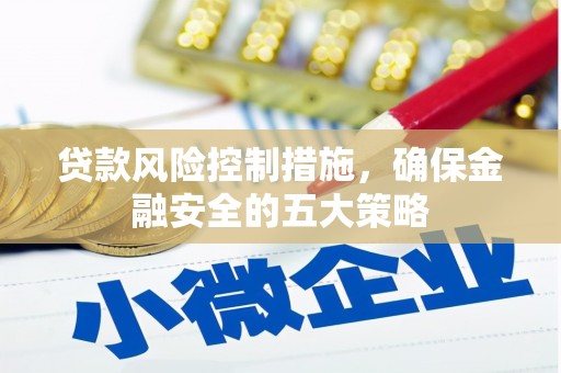 通江贷款风险控制措施，确保金融安全的五大策略