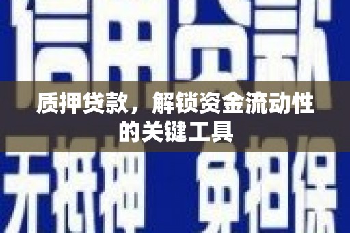 通江质押贷款，解锁资金流动性的关键工具