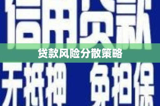 通江贷款风险分散策略