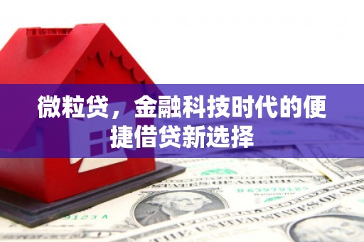 通江微粒贷，金融科技时代的便捷借贷新选择